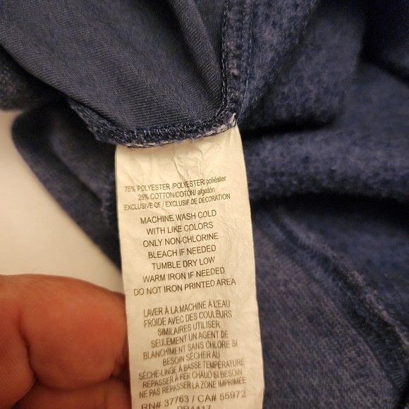 PGA Tour Men's Blue Quarter Zip Fleece Lined Knit Pullover Size XL - Picture 5 of 8